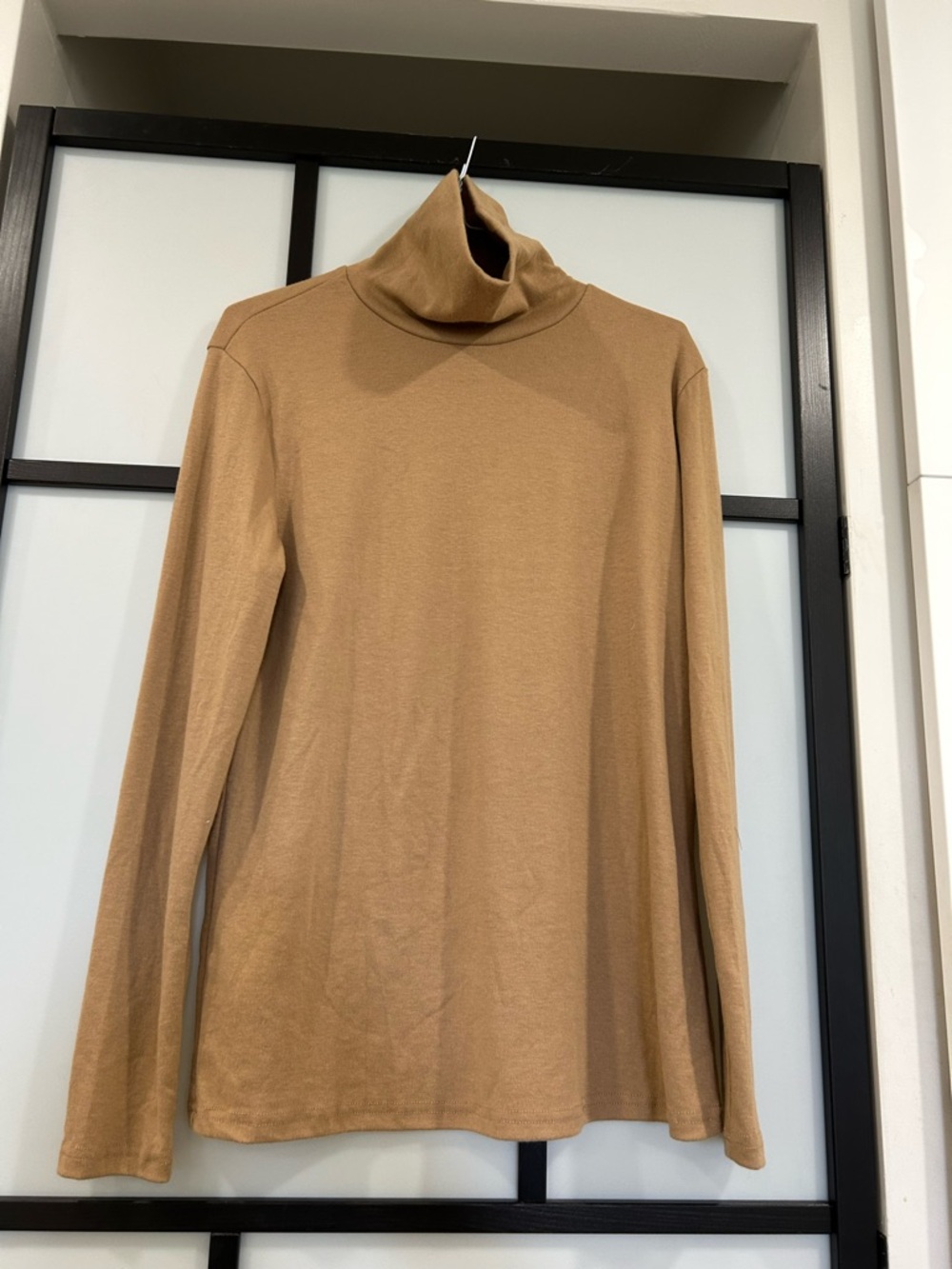 Source Unknown Camel Turtleneck Long-Sleeve Top